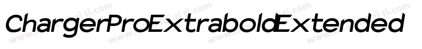 Charger Pro Extrabold Extended字体转换